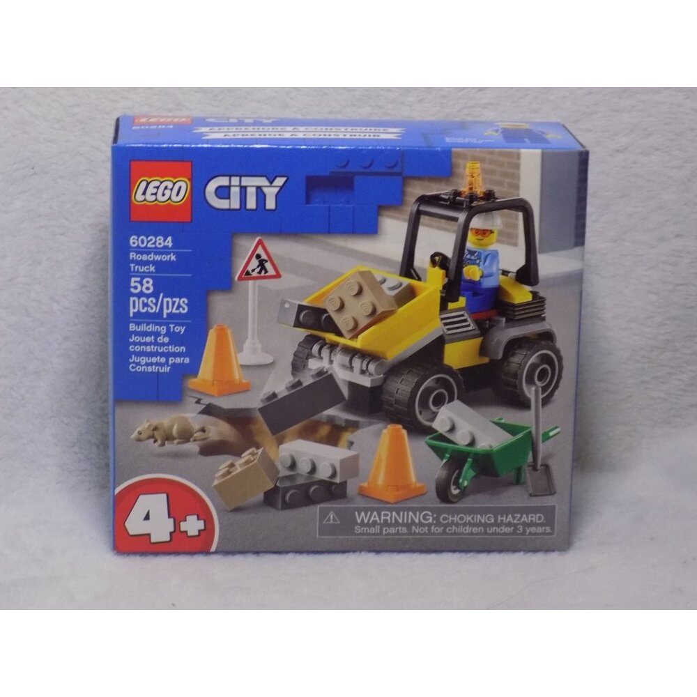 LEGO City Roadwork Truck 60284 Building Kit (58 Pieces)